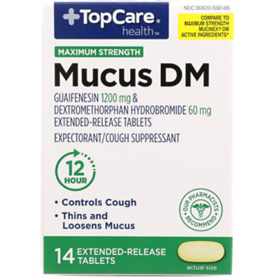 TopCare Guaifenesin MUCUS DM MAX      , 14 each, 14 Each