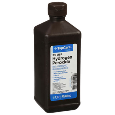 TopCare Hydrogen Peroxide Solution USP, 16 fl oz