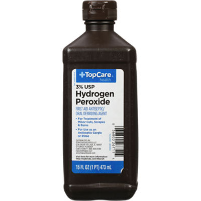 Top Care Hydrogen Peroxide Solution USP, 16 fl oz - Fairway