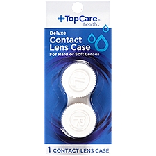 Top Care Deluxe Contact Lens Case, 1 each