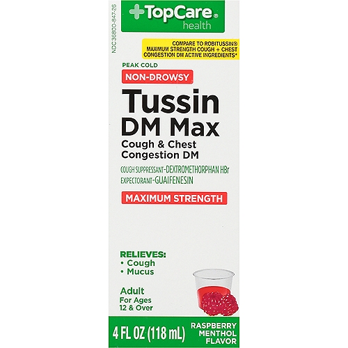 Top Care Tussin DM Max, 4 oz