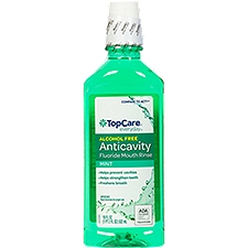 Top Care Anticavity Flouride Rinse Mint, 18 Fluid ounce