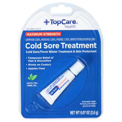 TopCare Phenol Health Maximum Strength Cold Sore Treatment 0.07 oz