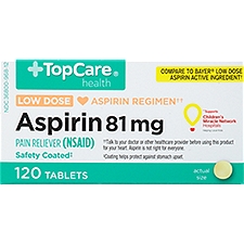 Top Care Pain Reliever - Aspirin Tablets, 120 each, 120 Each