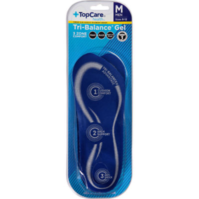 Top Care 3Zone Support Comfort Insoles - Mens, 1 each