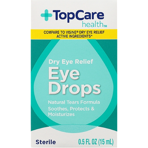 Top Care Eye Drops Dry Eye Relief, 0.5 oz