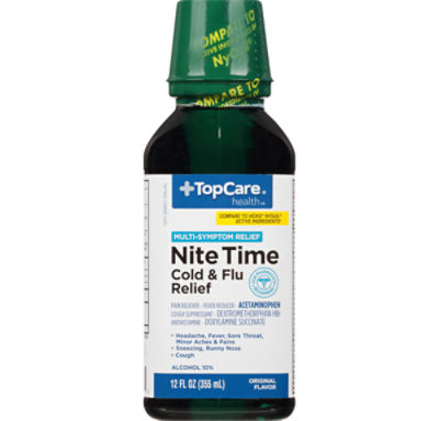 TopCare Cold/Flu Rlf Nite Time 12oz, 12 oz