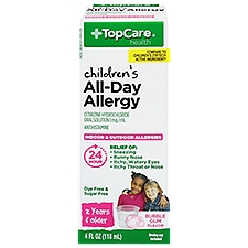 Top Care Childrens All Day Allergy Oral Solution, 4 Fluid ounce