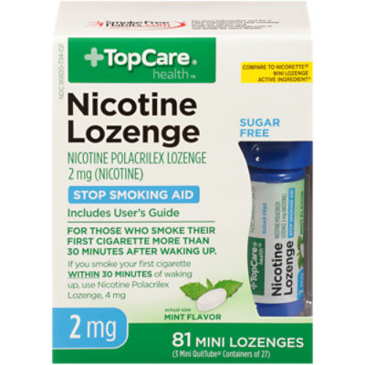 TopCare Nicotine Mint Lozenge, 1 each