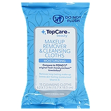 Top Care Makeup Remover Cleansing Towelette, 15 each, 15 Each