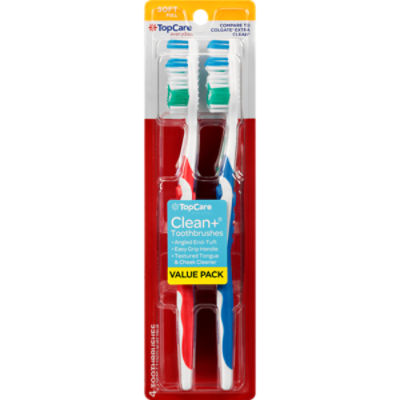 TopCare Toothbrush Clean & Soft Value Pack, 4 each, 4 Each