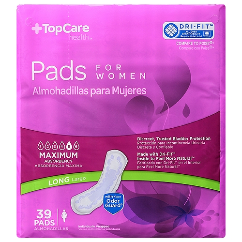 Top Care Bladder Control Pads, 39 each