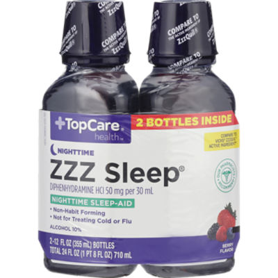 Top Care Zzz Sleep Aid Twin Pack, 24 oz