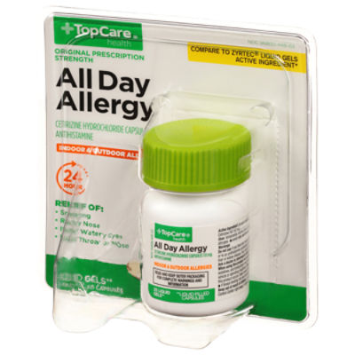 TopCare Allergy Cetirizine Soft Gel, 25 each