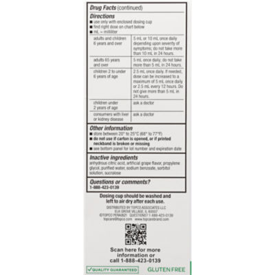 TopCare Children's All Day Allergy Cetirizine, 4 fl oz Image 4 of 6
