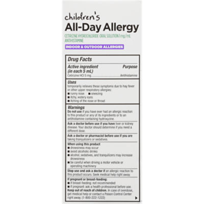 TopCare Children's All Day Allergy Cetirizine, 4 fl oz Image 5 of 6