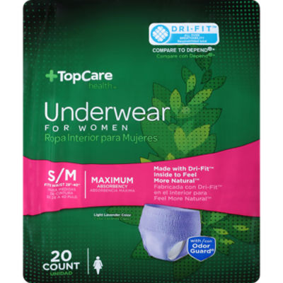 Top Care Women's Protective Underwear - Small/Medium, 1 each - The Fresh  Grocer