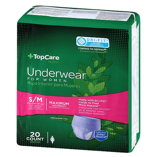Top Care Women's Protective Underwear - Small/Medium, 1 each - ShopRite