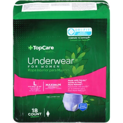 TopCare Women's Protective Underwear Large, 1 each ShopRite
