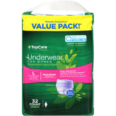 TopCare Protective Underwear For Women, 32 Each