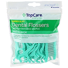 Top Care Dental Flossers Fine, Contains 90, 1 each