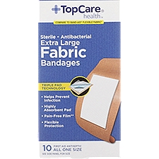 Top Care Fabric Bandages, 10 each, 10 Each