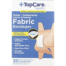 Top Care Antibacterial Flex Fabric Bandage, 20 each