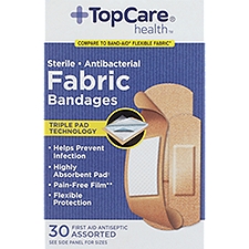 Top Care Flex Antibacterial Bandage, 30 each, 30 Each