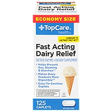 Top Care Dairy Relief Fast Act Caplets, 125 each, 125 Each