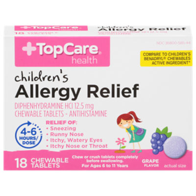 Top Care Childrens Allergy Relief Chewable Tablets