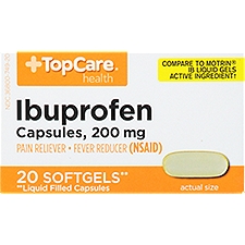Top Care Ibuprofen Capsules 200 MG, 20 Each