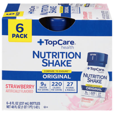 TopCare Nutrisure Original Nutrition Shake - Strawberry, 48 fl oz, 48 Fluid ounce