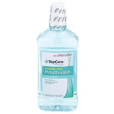 Top Care Alcohol Free Mouth Wash - Light Mint, 33.8 Fluid ounce