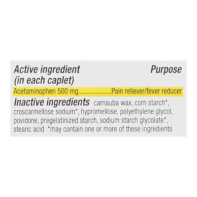 TopCare Extra Strength Acetaminophen Caplets, 500 MG