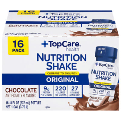 Top Care Nutrisure Nutrition Shake Original - Chocolate, 128 fl oz