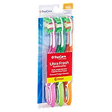 TopCare Soft Ultra Fresh, Toothbrushes, 6 Each