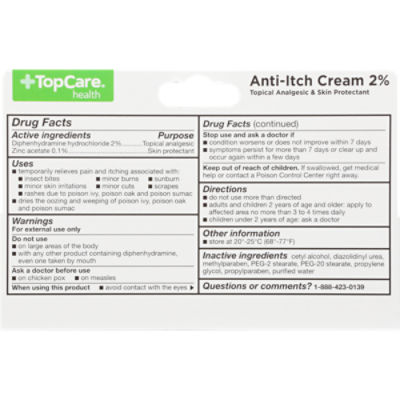 TopCare Diphenhydramine Anti-Itch Cream, 1 oz