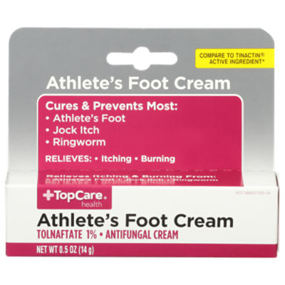 TopCare Athletes Foot Cream, 0.5 Ounce