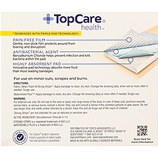 Top Care Assorted Adhesive Bandages, Value Pack, 120 Each