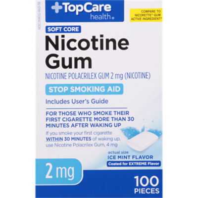 TOP CARE SR/TC NICOTINE GUM   , 100 each