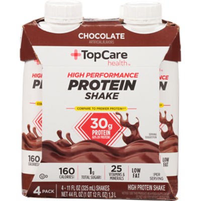 TopCare High Performance Chocolate Protein Shakes, 4 Pack