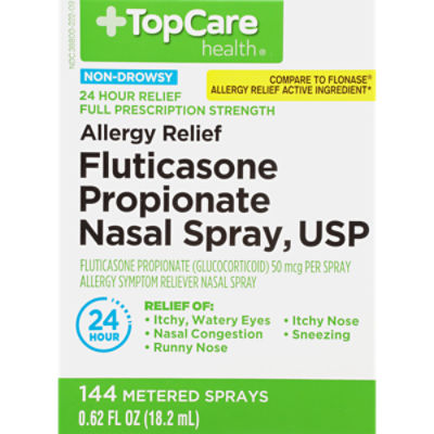 TOPCARE ALLERGY RELIEF FLUTICASONE PROPIONATE NASAL SPRAY, 0.62 fl oz