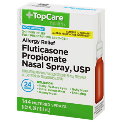 TOPCARE ALLERGY RELIEF FLUTICASONE PROPIONATE NASAL SPRAY, 0.62 fl oz