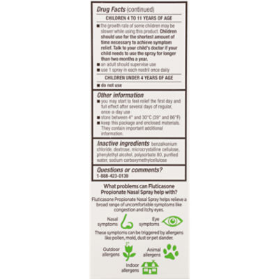 TopCare Allergy Relief Fluticasone Propionate Nasal Spray, 0.62 fl oz