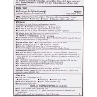 TopCare Allergy Relief Fluticasone Propionate Nasal Spray, 0.62 fl oz