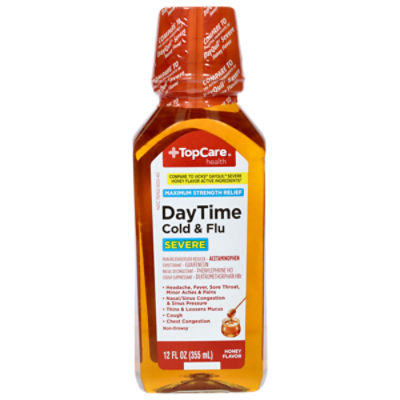Top Care Daytime Cold & Flu Severe Honey Liquid