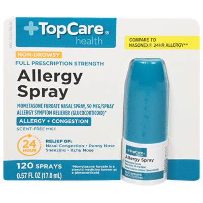 TopCare Allergy Mometasone Nasal Spray, 0.57 Fluid ounce