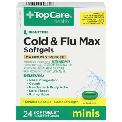 TopCare Cold & Flu Max Strength Softgels