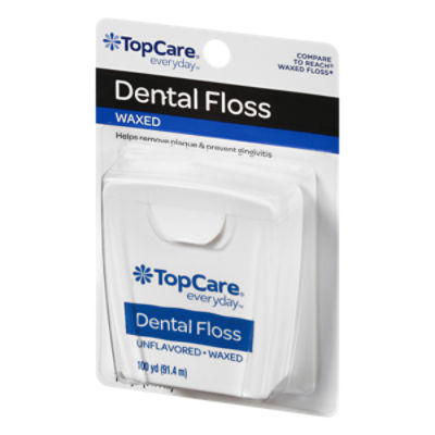 Top Care Waxed Dental Floss - Unflavored, 1 each