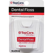 Top Care Dental Floss - Unwaxed, 1 each